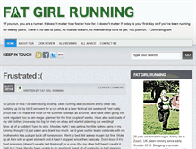 Tablet Screenshot of fatgirlrunning.co.uk